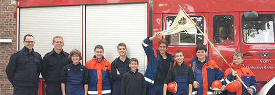 Die Jungs von der Jugendfeuerwehr aus Libur: Sie erreichten einen respektablen sechsten Platz beim Stadtpokal 2013.